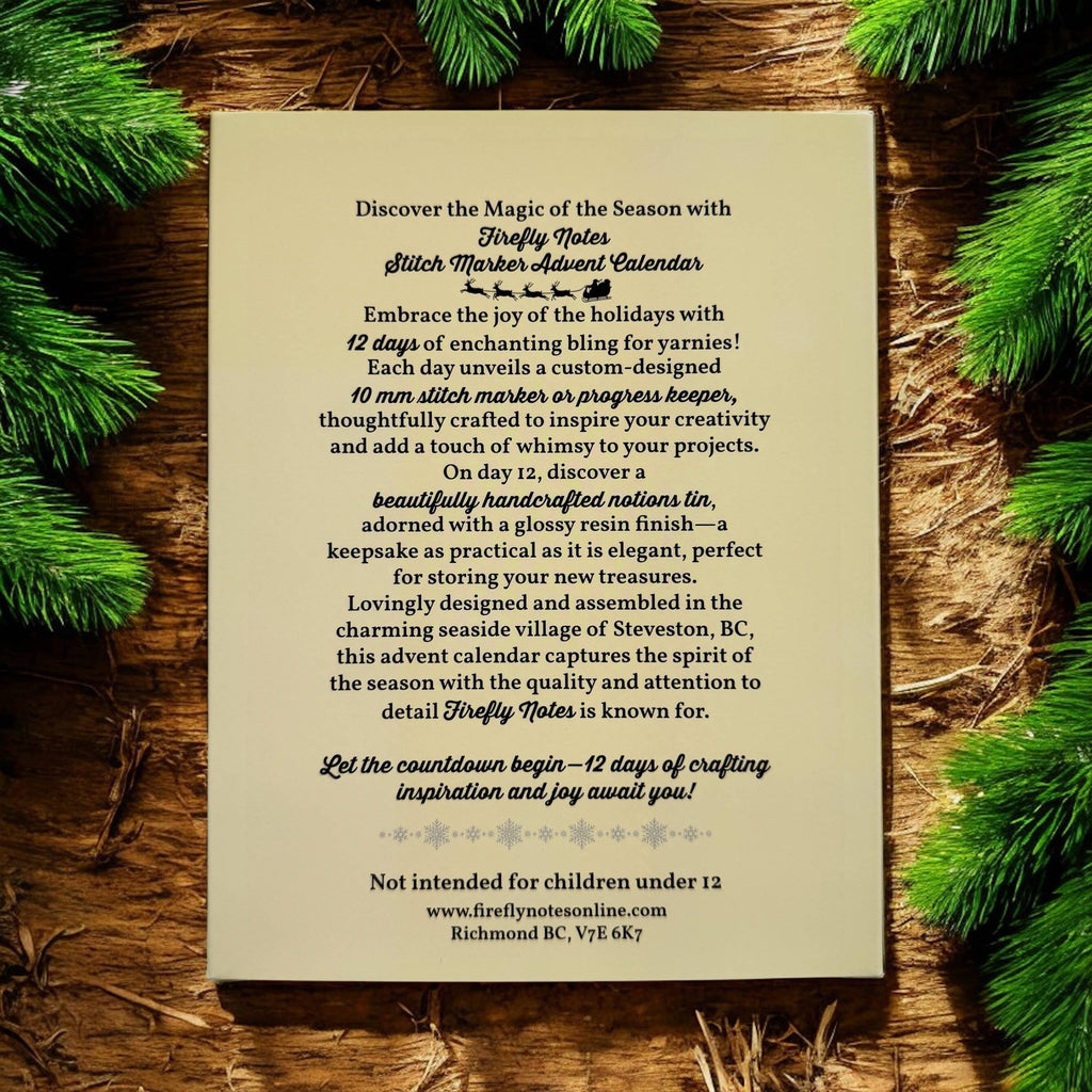 FIREFLY NOTES | 2025 Stitch Marker Advent Calendar