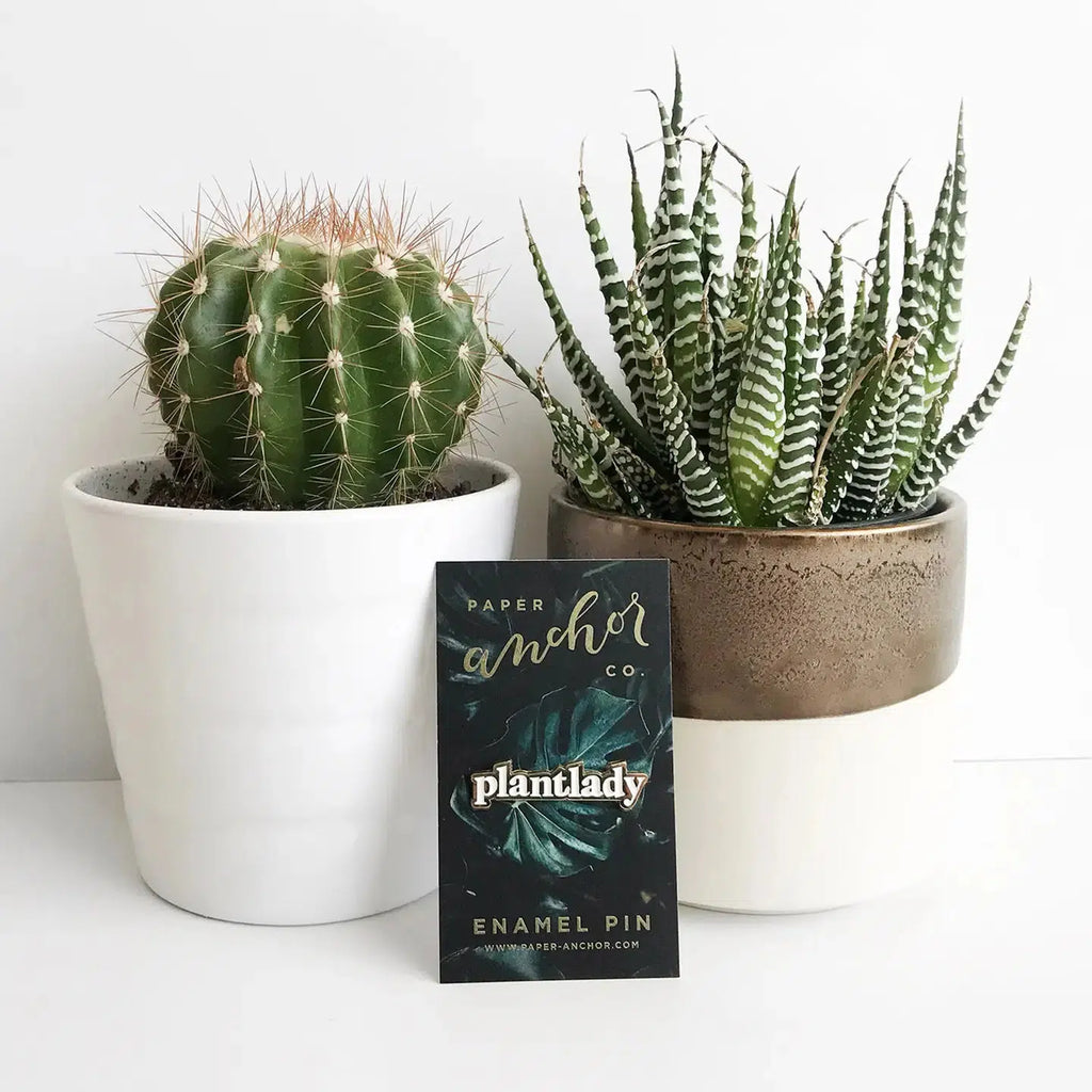 Paper Anchor Co Enamel Pin | Plant Lady