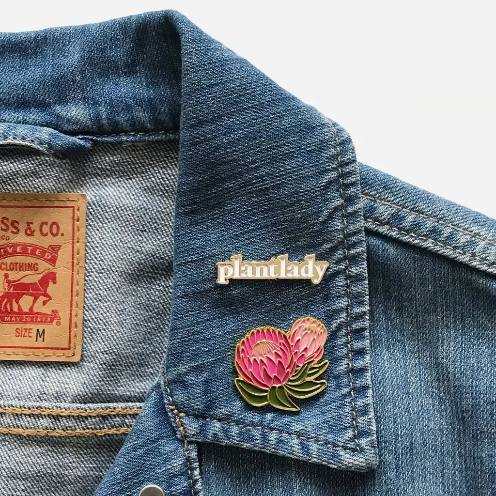 Paper Anchor Co Enamel Pin | Plant Lady