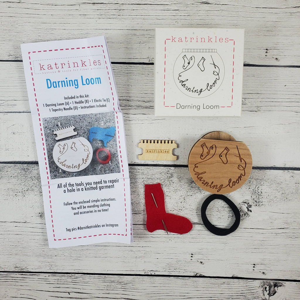 Katrinkles | Smaller Darning & Mending Loom Kit