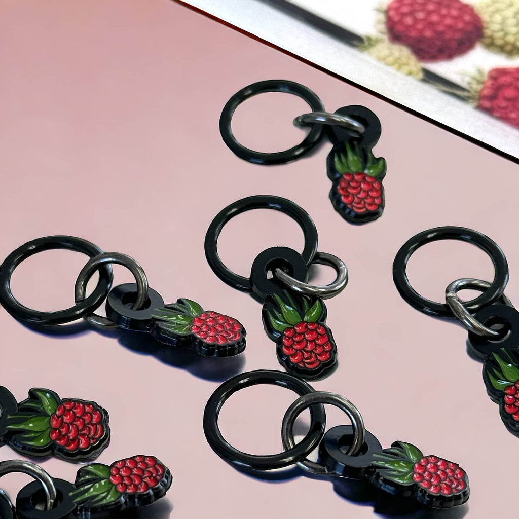 FIREFLY NOTES | Stitch Marker Pack :: Raspberry