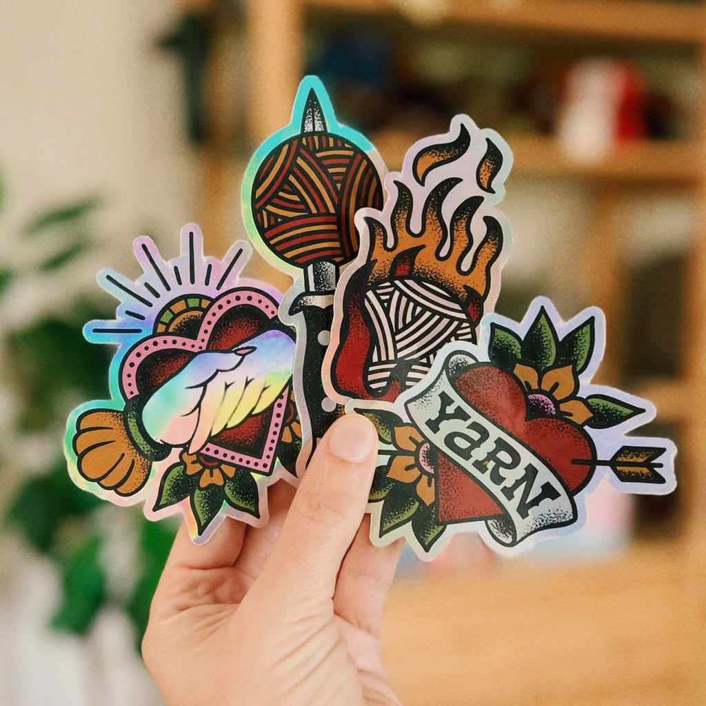 SHELLI CAN | Sticker :: Yarn Tats Dagger