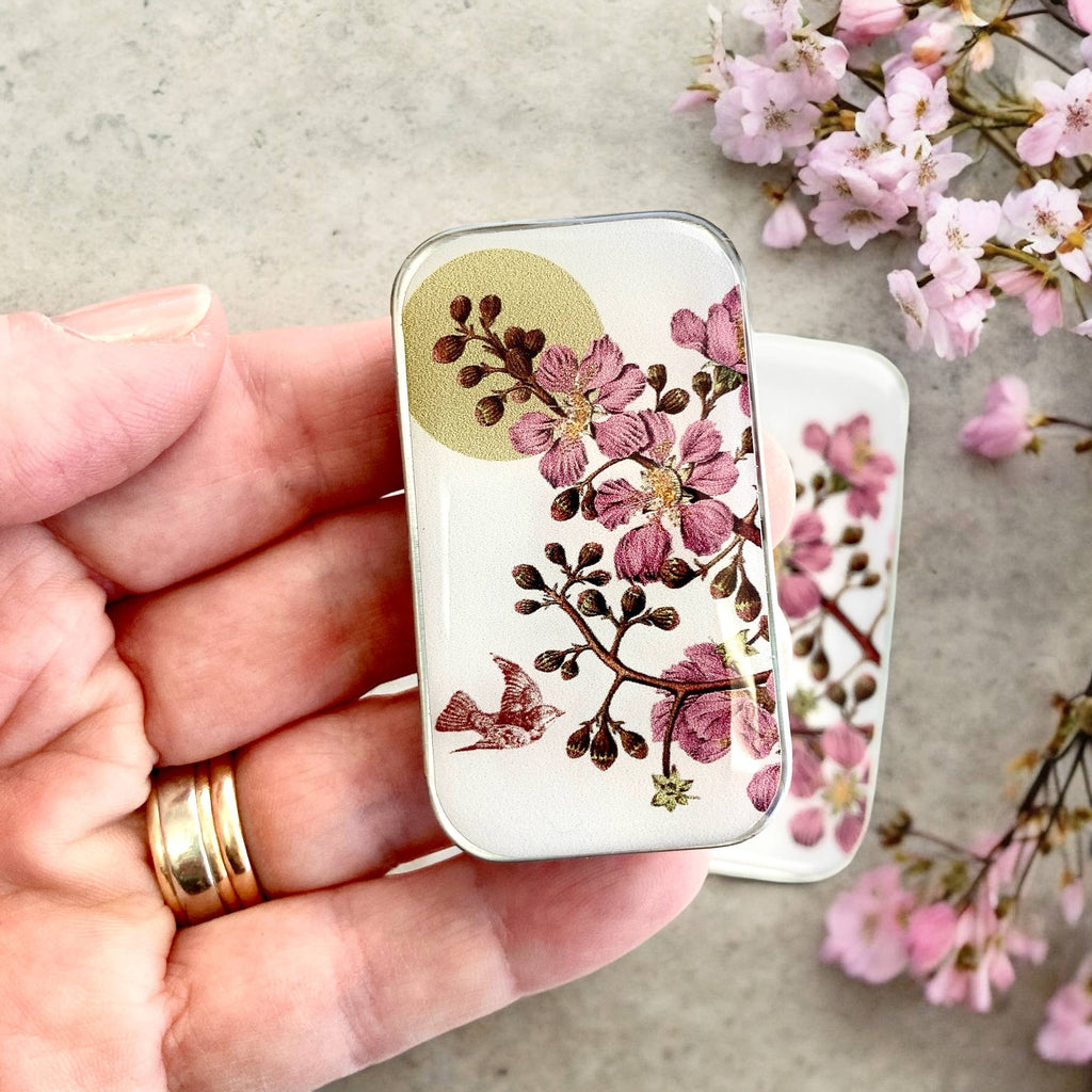 FIREFLY NOTES | Notions Tin :: Cherry Blossom & Swallow