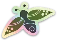 Firefly Fibers | Firefly Holographic Sticker