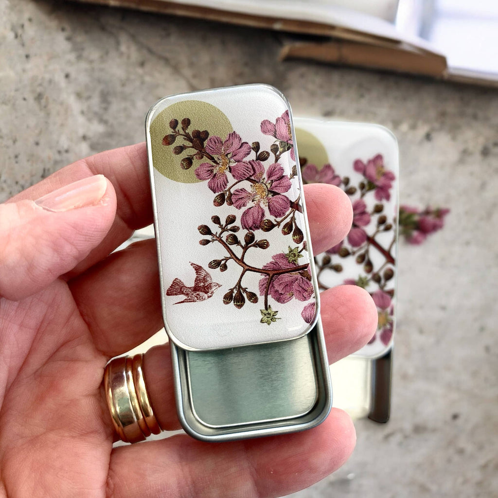 FIREFLY NOTES | Notions Tin :: Cherry Blossom & Swallow