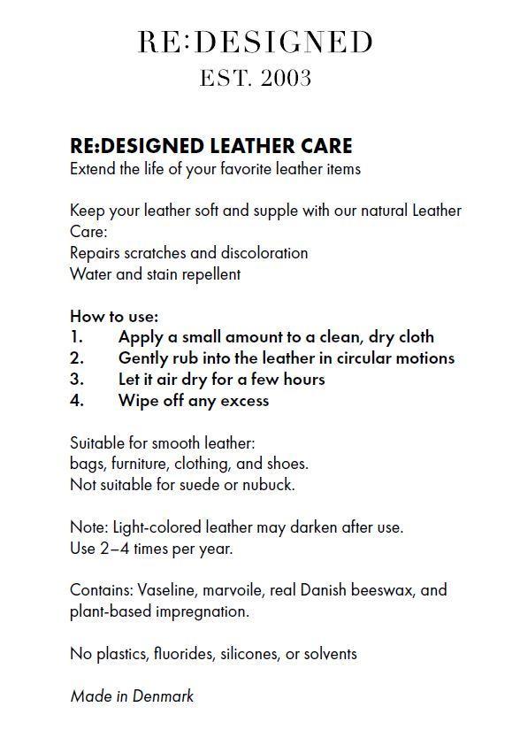 RE:DESIGNED | Leather Care