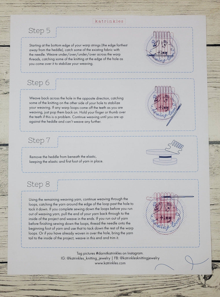 Katrinkles | Tiny Darning & Mending Loom Kit