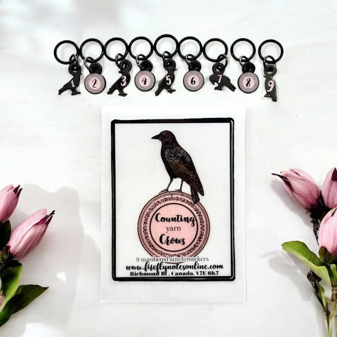 FIREFLY NOTES | Stitch Marker Pack :: Counting (Yarn) Crows