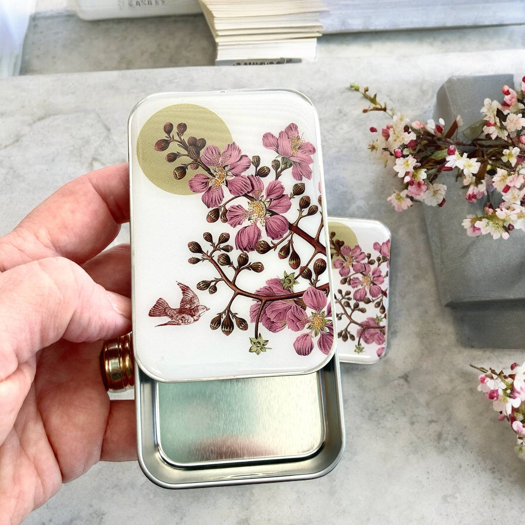 FIREFLY NOTES | Notions Tin :: Cherry Blossom & Swallow