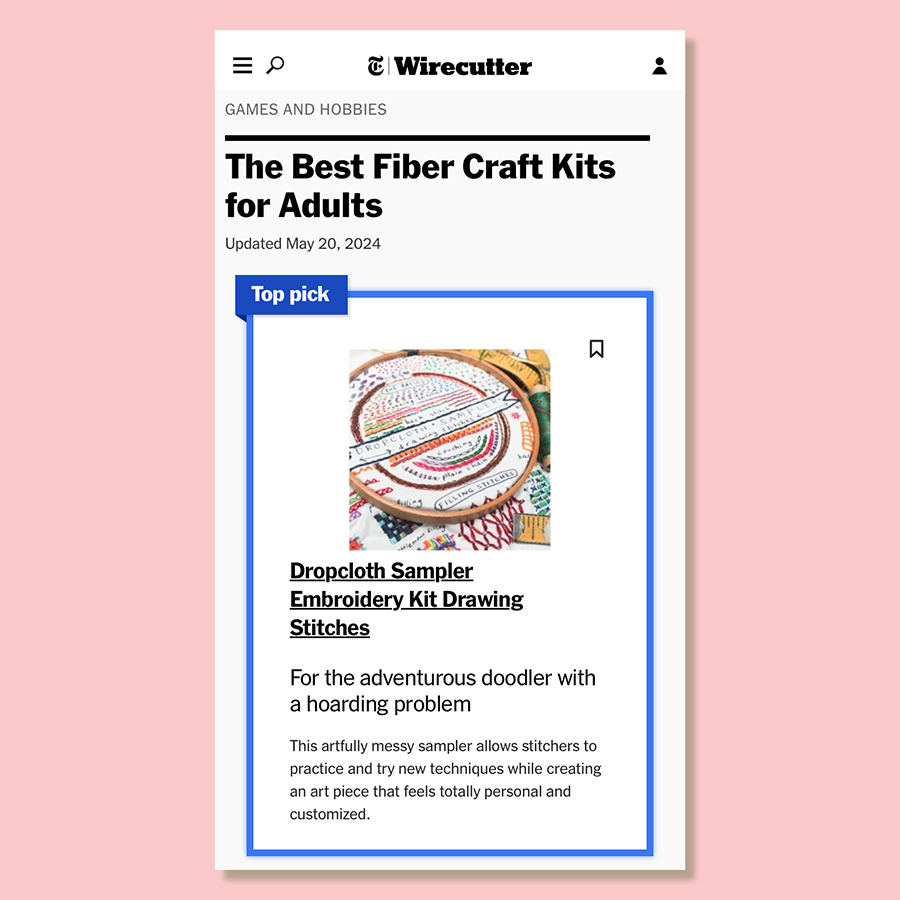 DROPCLOTH | Kit : Drawing Stitches