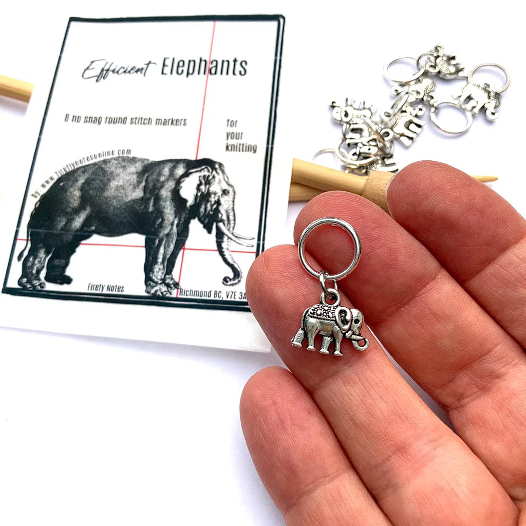 FIREFLY NOTES | Stitch Marker Pack :: Elephants