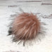 Faux Fur Snap On Pom Pom