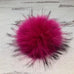 Faux Fur Snap On Pom Pom