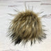 Faux Fur Snap On Pom Pom