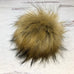 Faux Fur Snap On Pom Pom