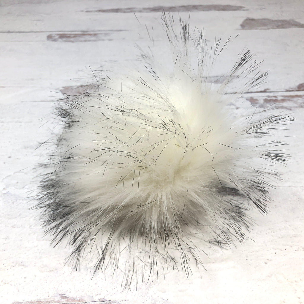 Faux Fur Snap On Pom Pom