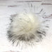 Faux Fur Snap On Pom Pom
