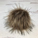 Faux Fur Snap On Pom Pom