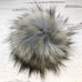 Faux Fur Snap On Pom Pom