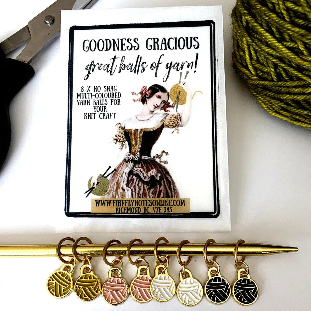 FIREFLY NOTES | Stitch Marker Pack :: Yarn Balls