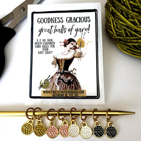 FIREFLY NOTES | Stitch Marker Pack :: Yarn Balls