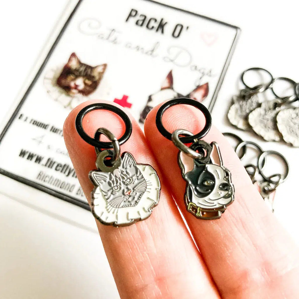 FIREFLY NOTES | Stitch Marker Pack :: Dogs & Cats