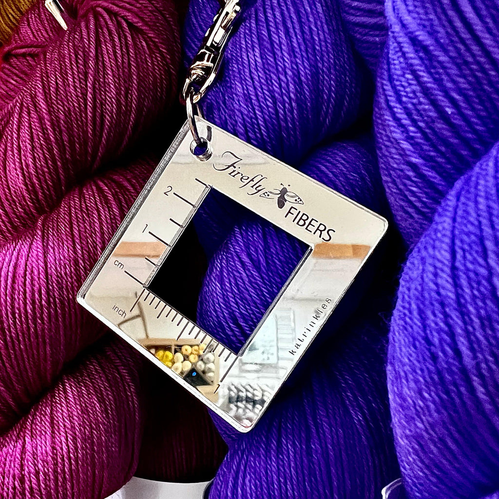 Firefly Fibers | Gauge Swatch Keychain