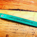 Firefly Fibers | Leather Wrist Ruler Green