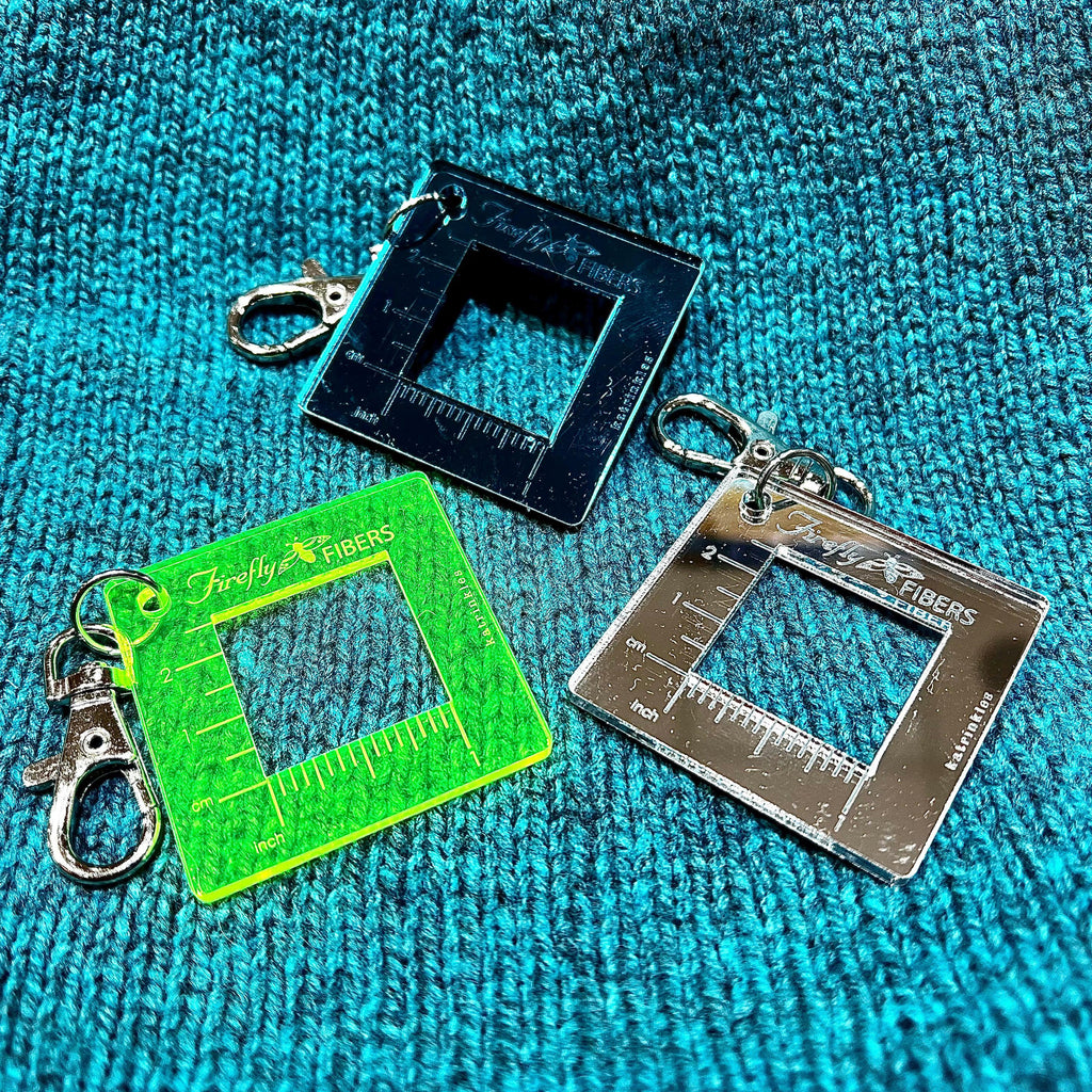 Firefly Fibers | Gauge Swatch Keychain