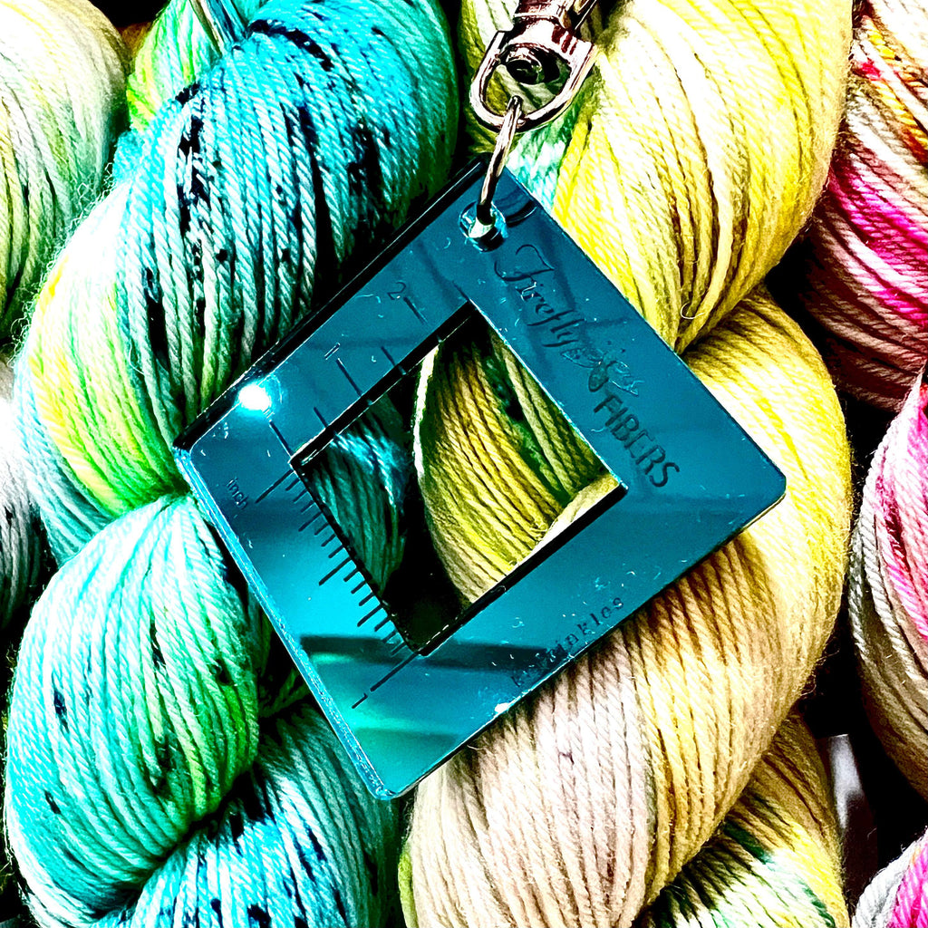 Firefly Fibers | Gauge Swatch Keychain