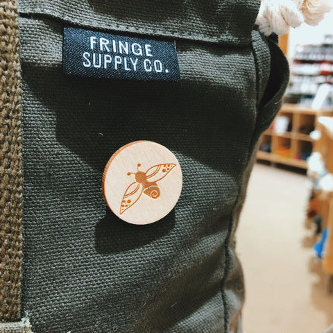 Firefly Fibers | Wood Pin