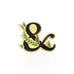 Paper Anchor Co Enamel Pin | Leafy Ampersand