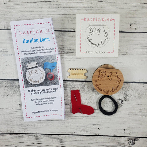 Katrinkles | Smaller Darning & Mending Loom Kit