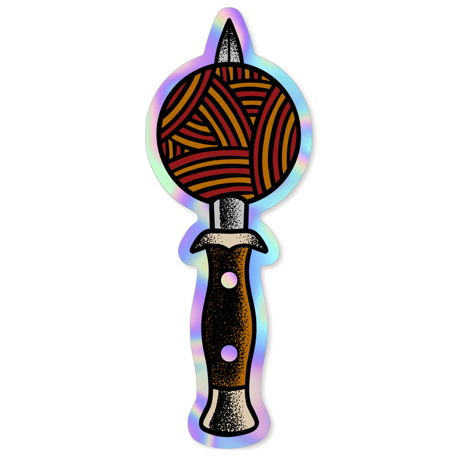 SHELLI CAN | Sticker :: Yarn Tats Dagger