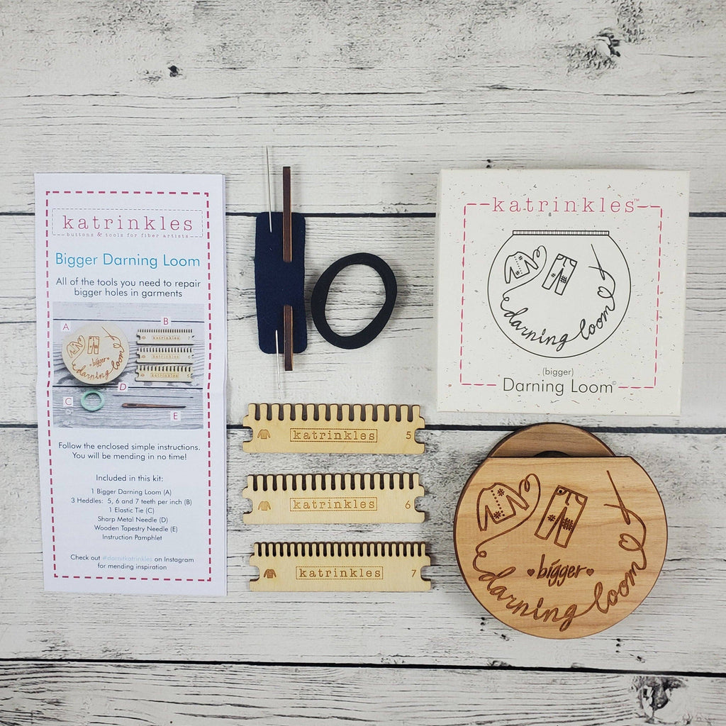 Katrinkles | Bigger Darning & Mending Loom Kit
