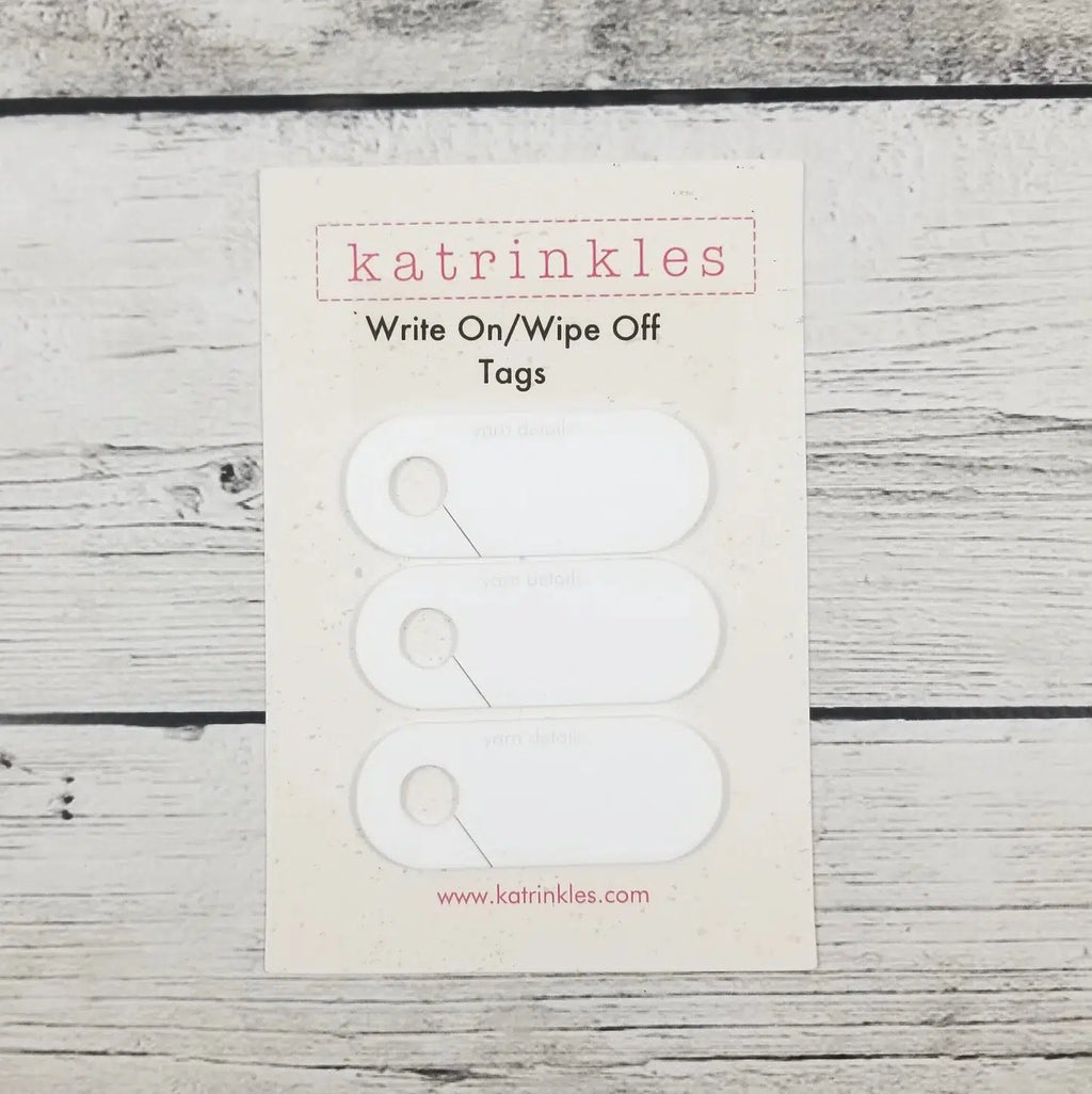 Katrinkles | Write On / White Wipe Off Skein Tags