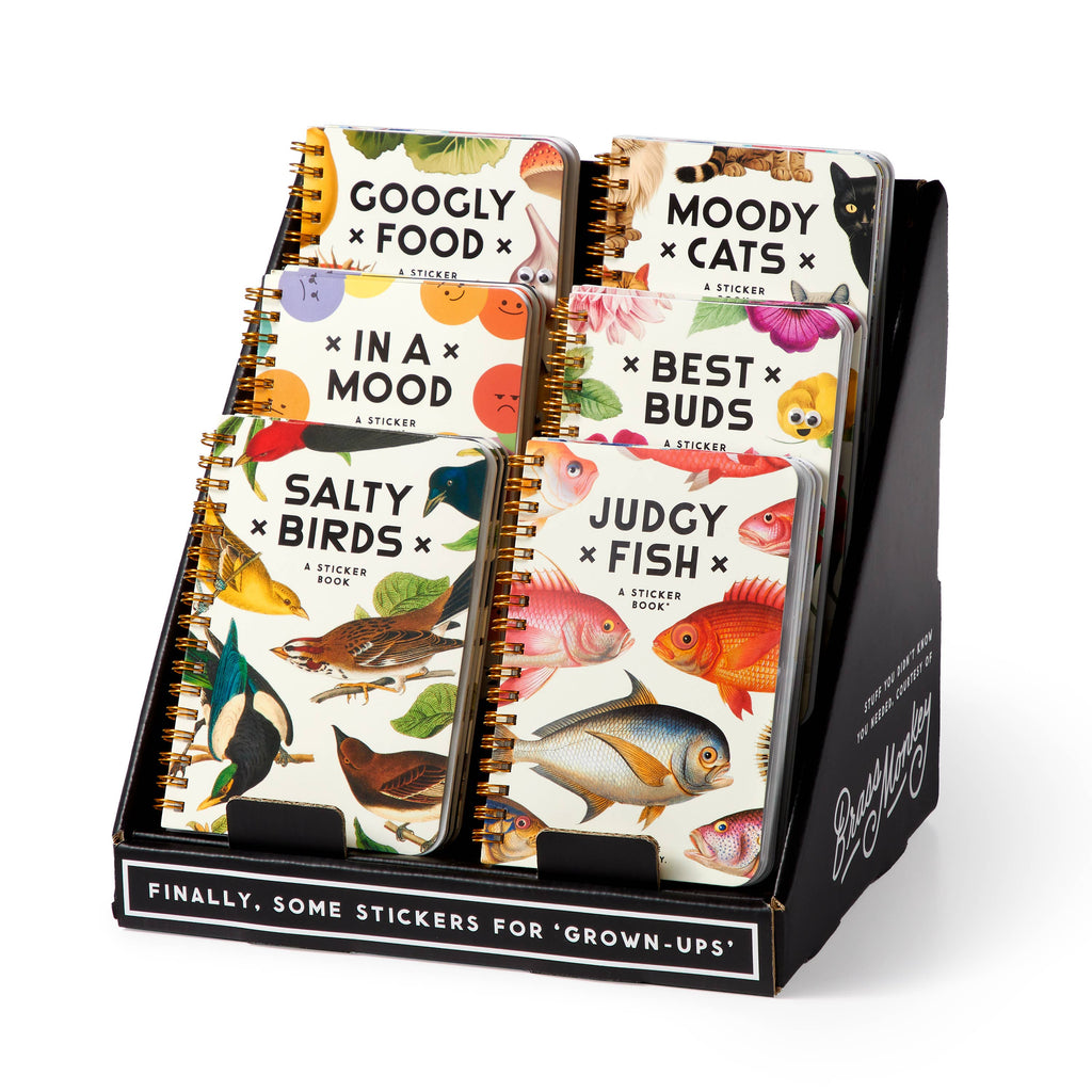 Brass Monkey Sticker Book Corrugate Empty Display