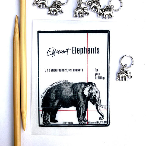FIREFLY NOTES | Stitch Marker Pack :: Elephants