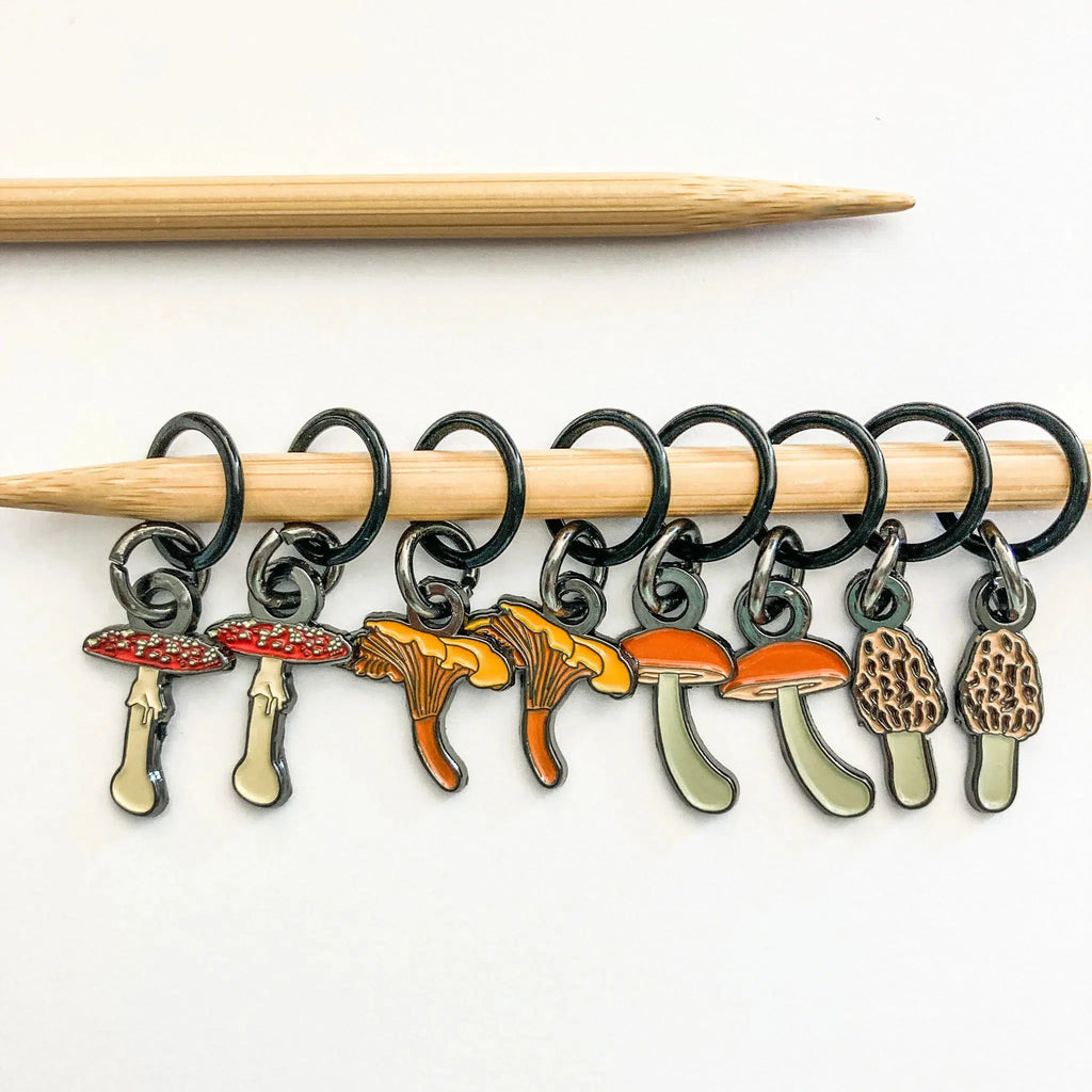 Spring stitch markers for knitting, custom Firefly Notes sti