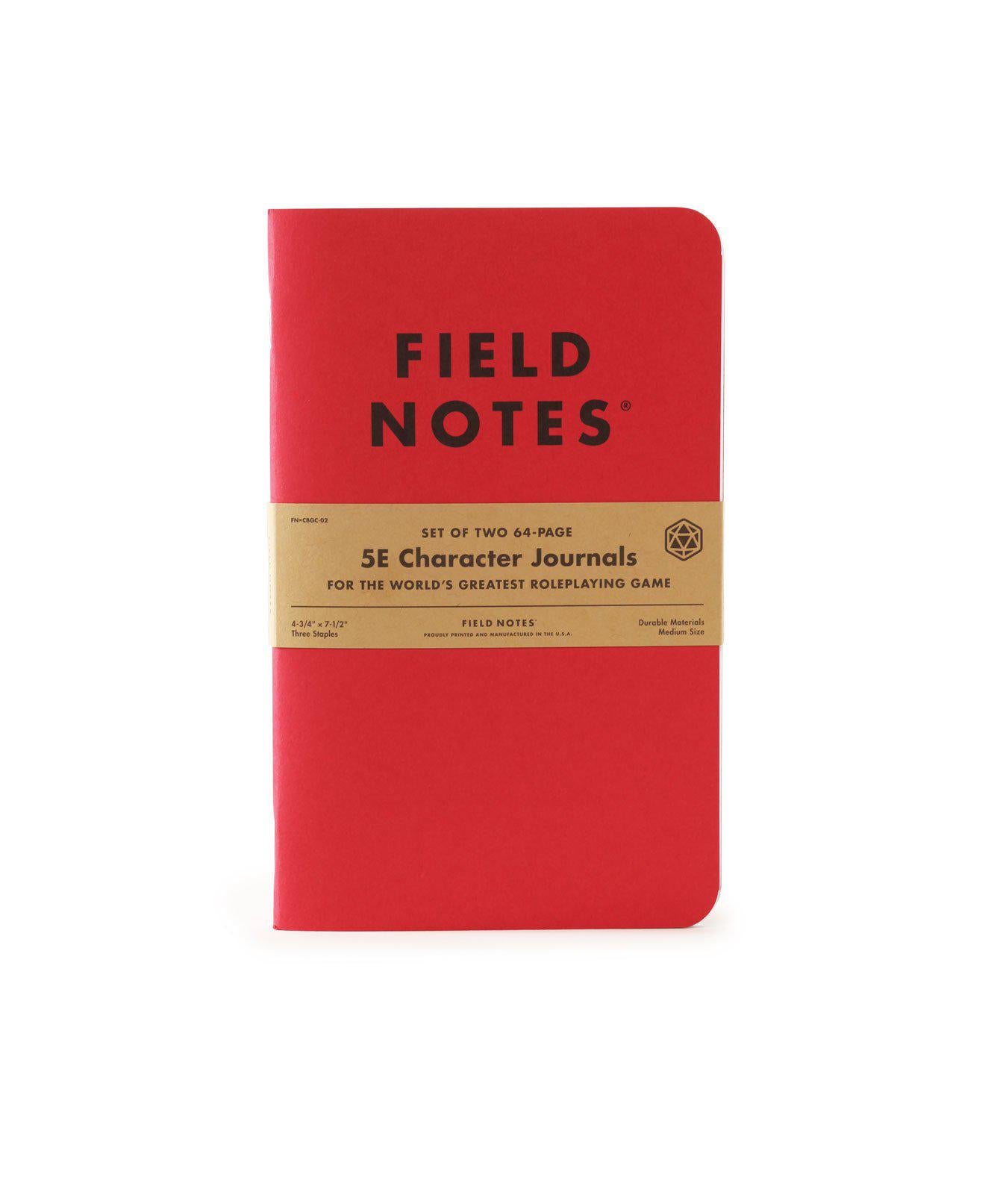 Field Notes 5e Character Journal
